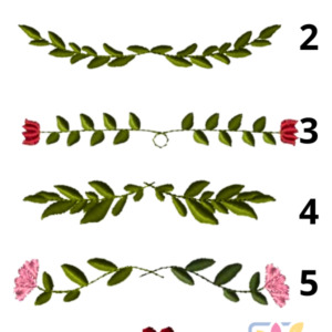 Siuvinėtas rankšluostis "Šakelės"